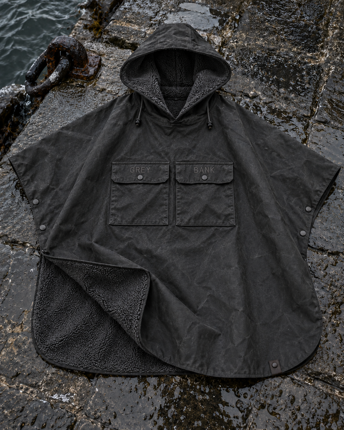 Men's Waxed Fisherman's Poncho / The Runswick