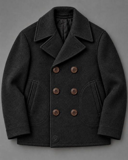 Men's Wool Pea Coat / The Dover