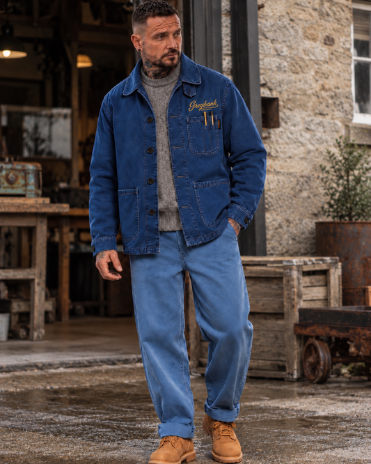 Men's Canvas Chore Jacket / The Cromarty