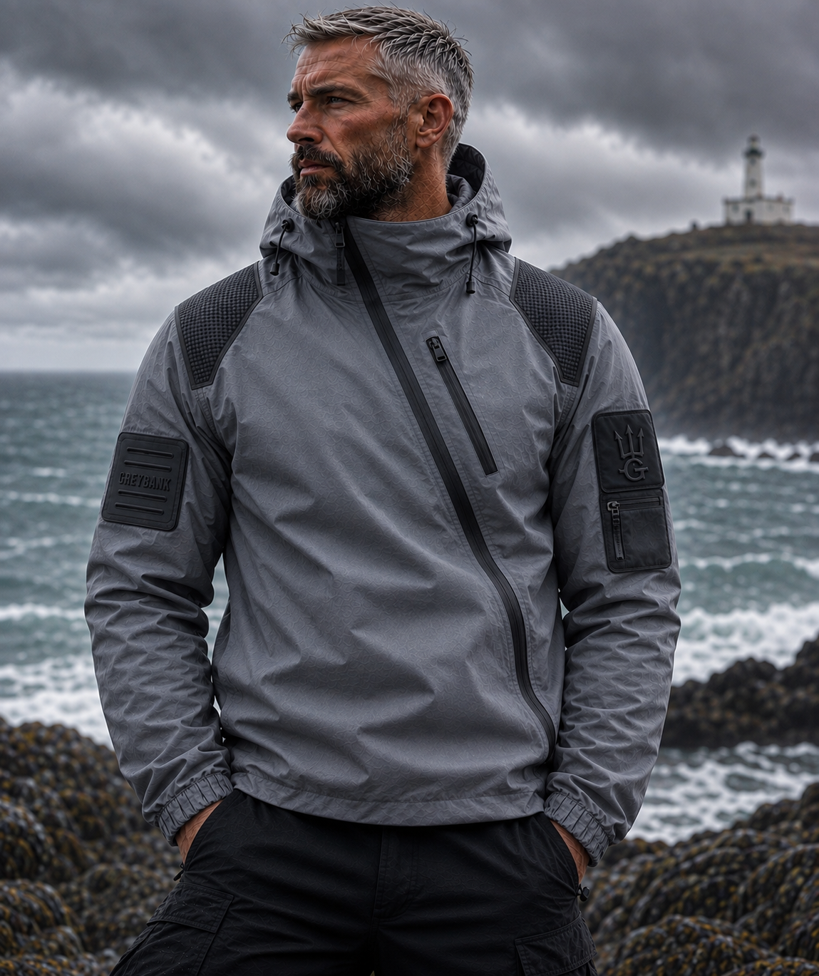 Hoy Windbreaker — Storm Grey