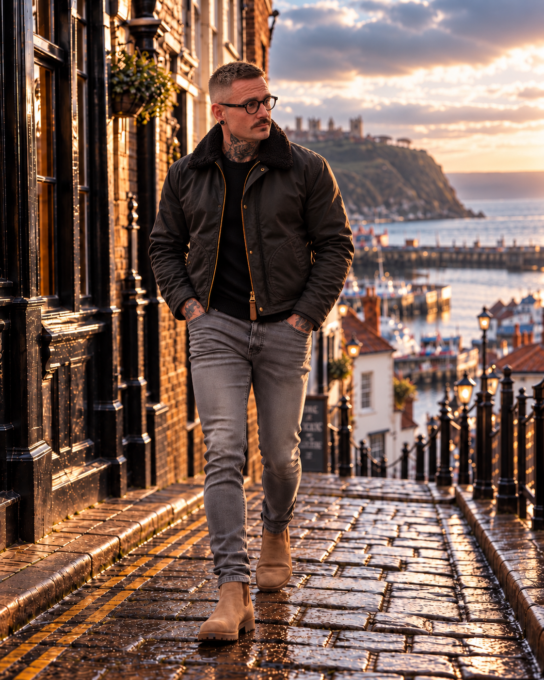 Men's 12oz Dry Wax Deck Jacket / The Withernsea