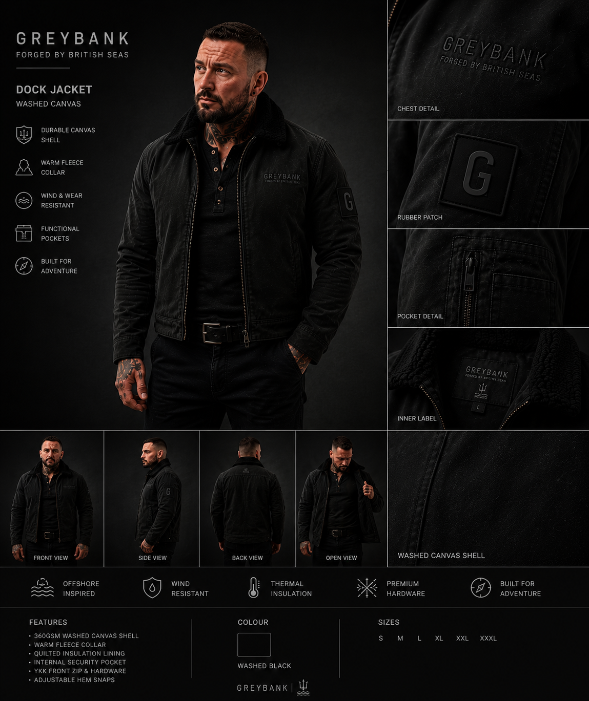 DOCK JACKET OAT COLLAR