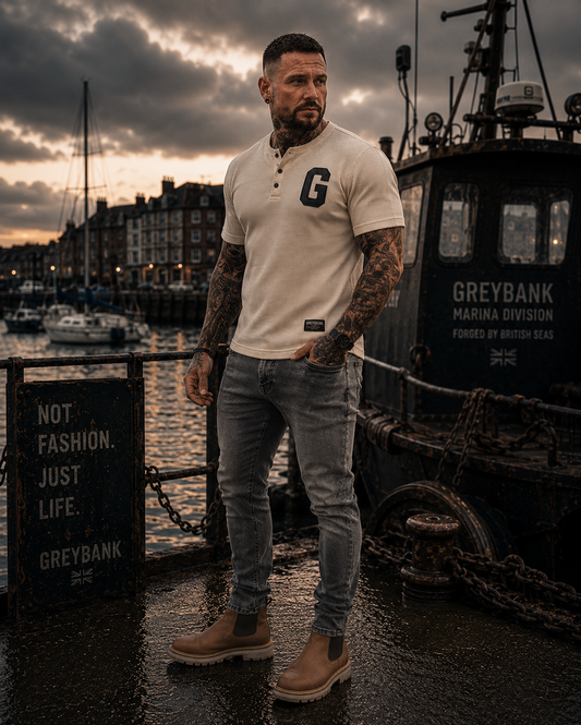 ONSHORE WAFFLE HENLEY