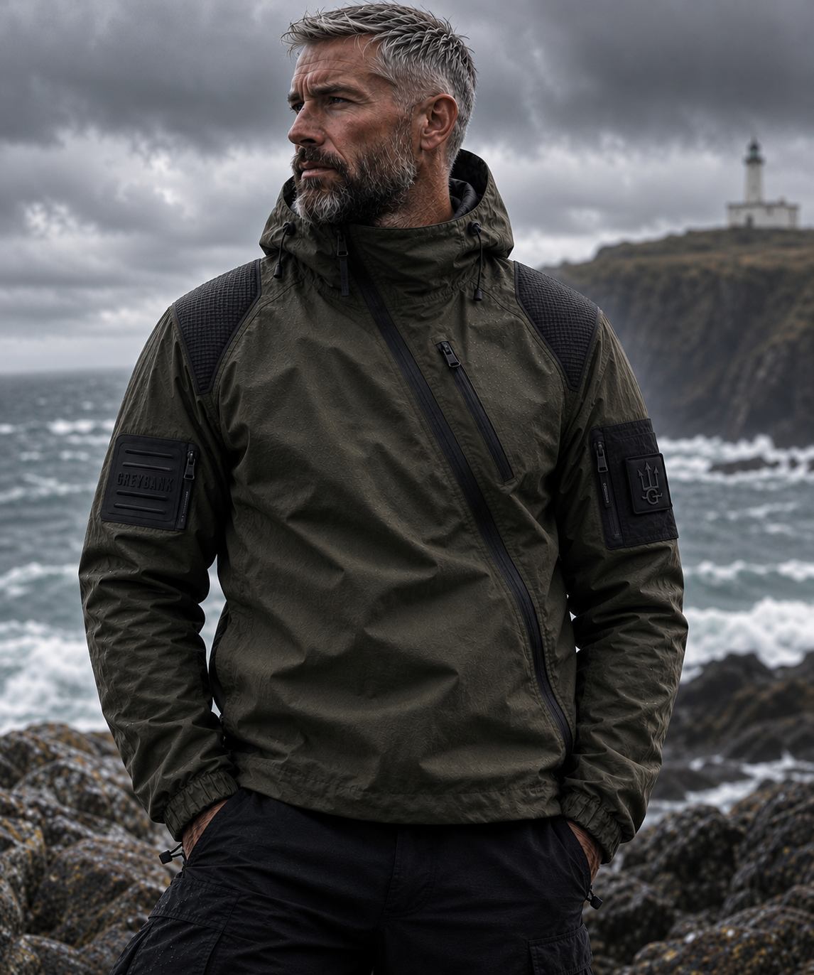 Hoy Windbreaker — Storm Grey
