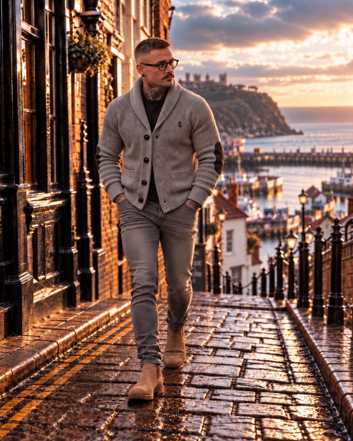 Men's Shawl Collar Cardigan / The Malin