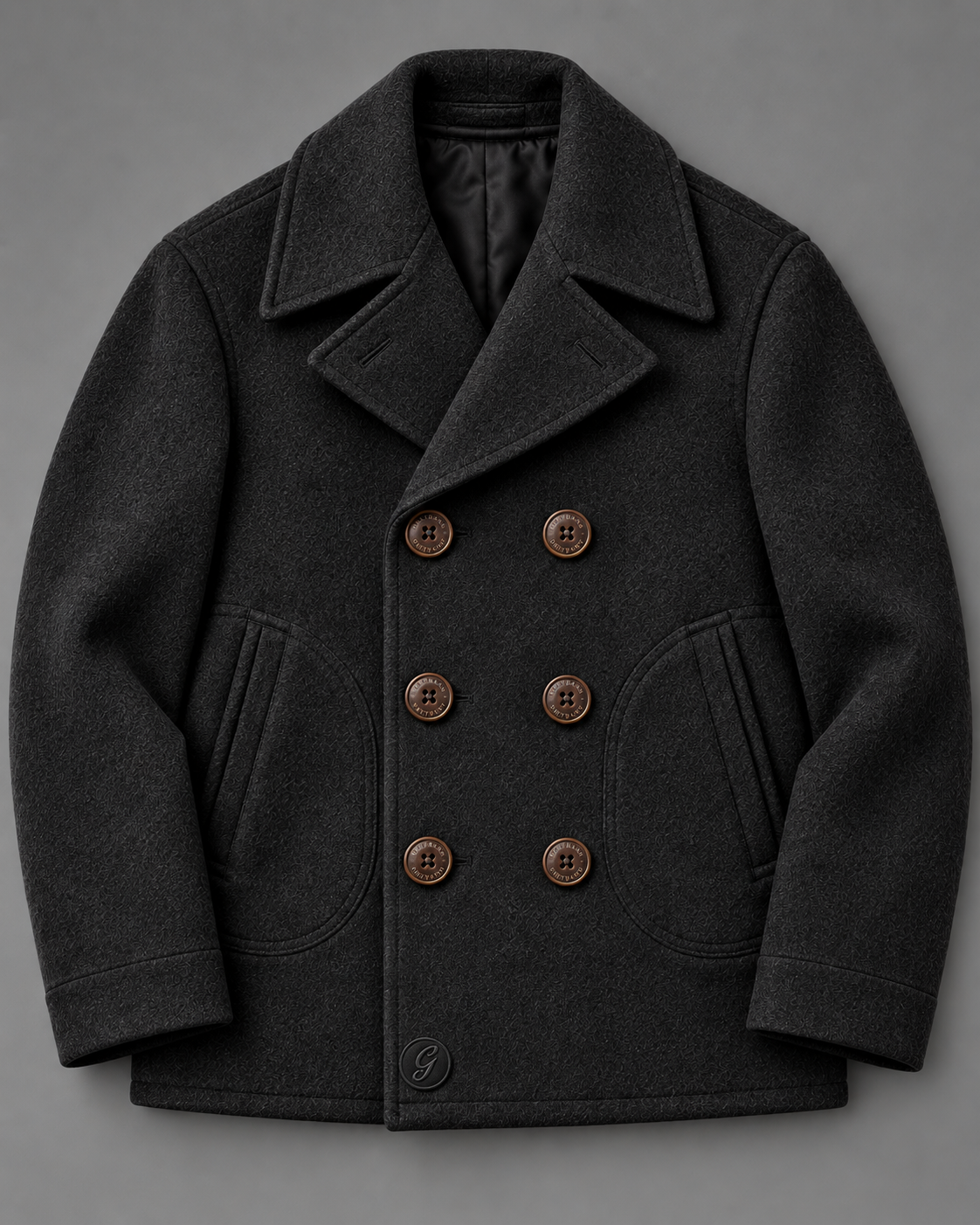 Men's Wool Pea Coat / The Dover