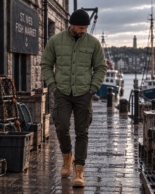 Men's Longline Quilted Jacket / The Humber Long
