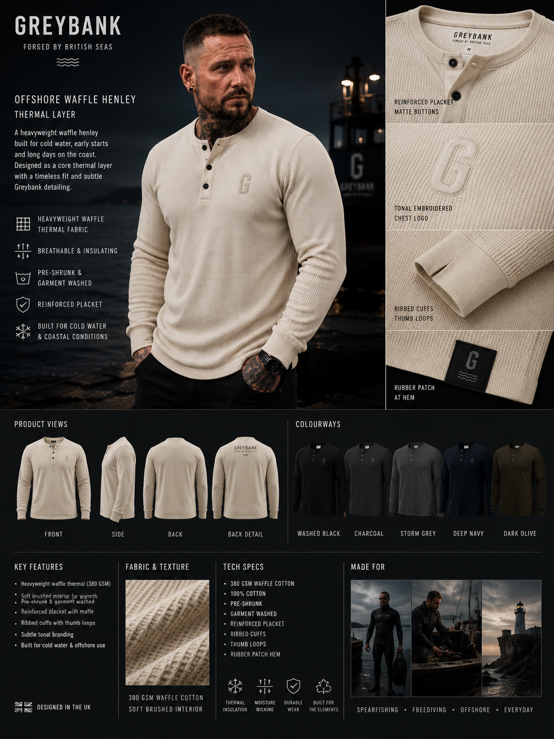 Greybank Original Henley L/S
