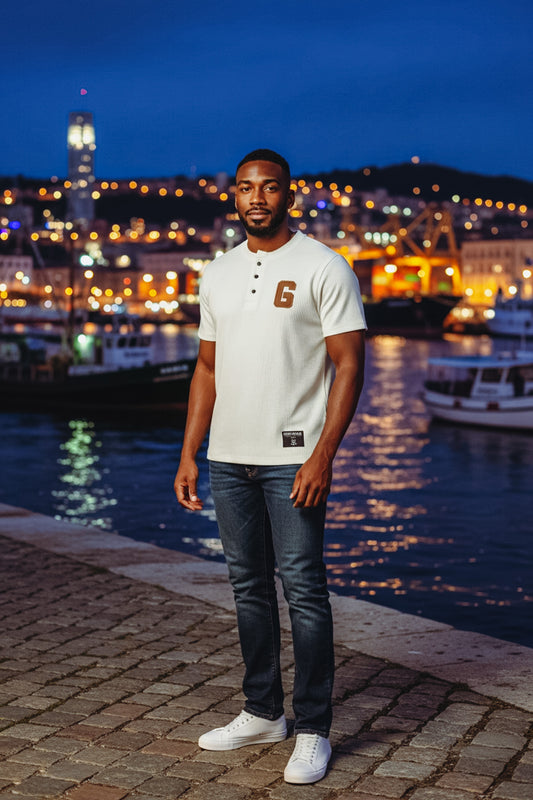 ONSHORE WAFFLE HENLEY